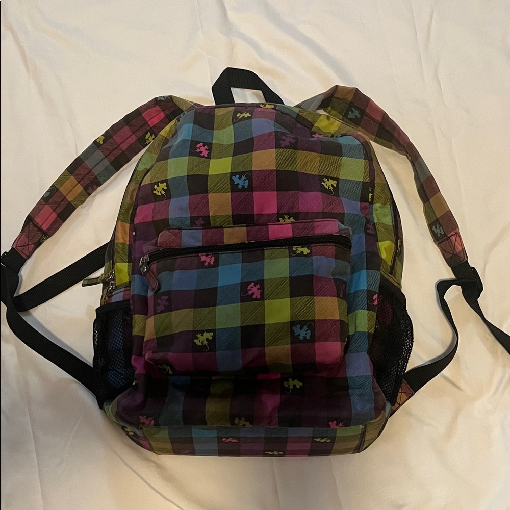 Multicolor DISNEY RESORT Plaid Women's Backpack - Casual Daypack